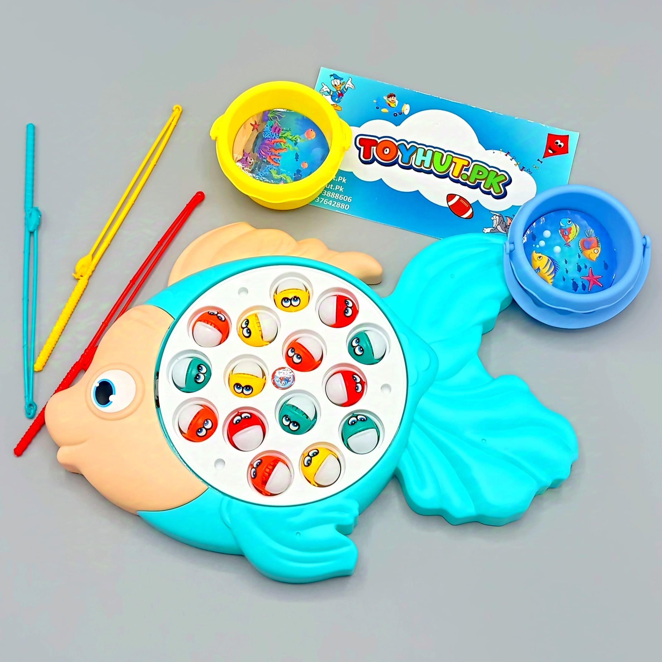 GoldFish Fishing Game Toy Set with Rotating Board!