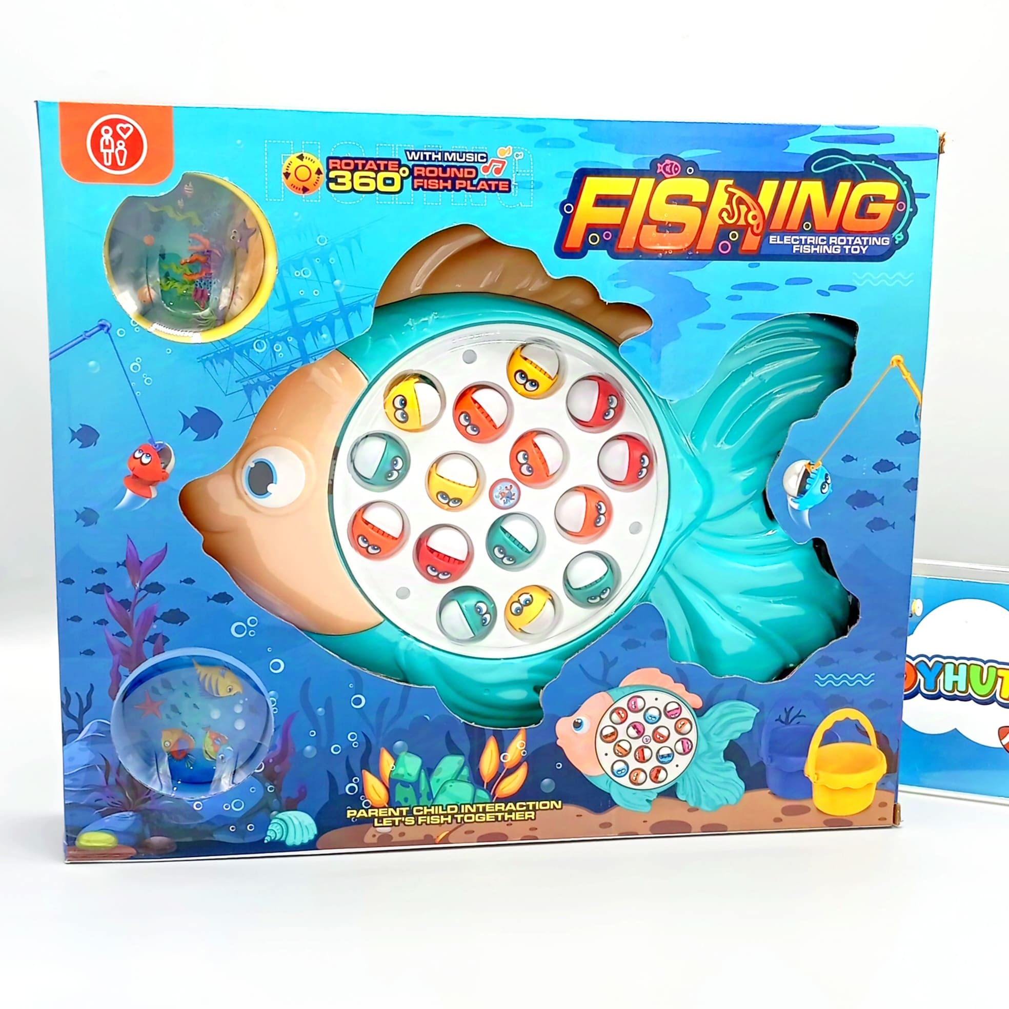 GoldFish Fishing Game Toy Set with Rotating Board!