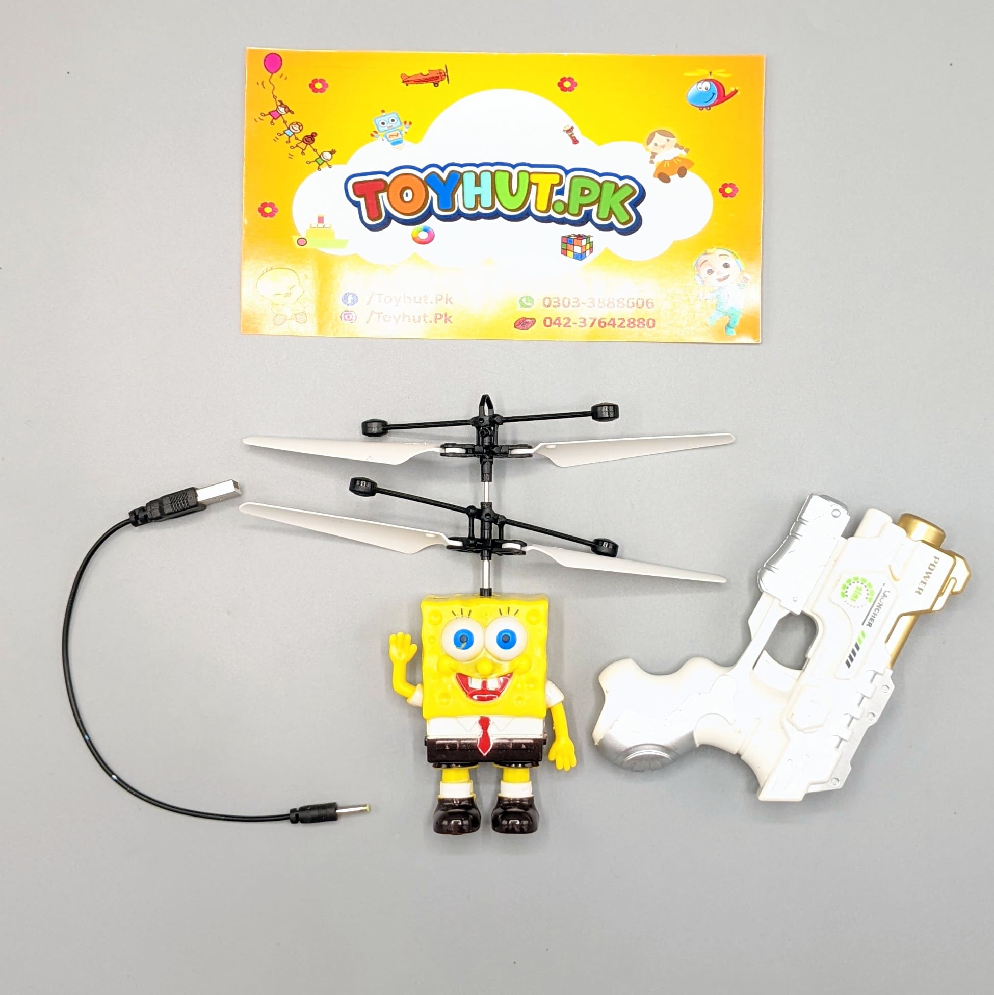 SpongeBob 2 IN 1 Remote Control Flying Figure Toy