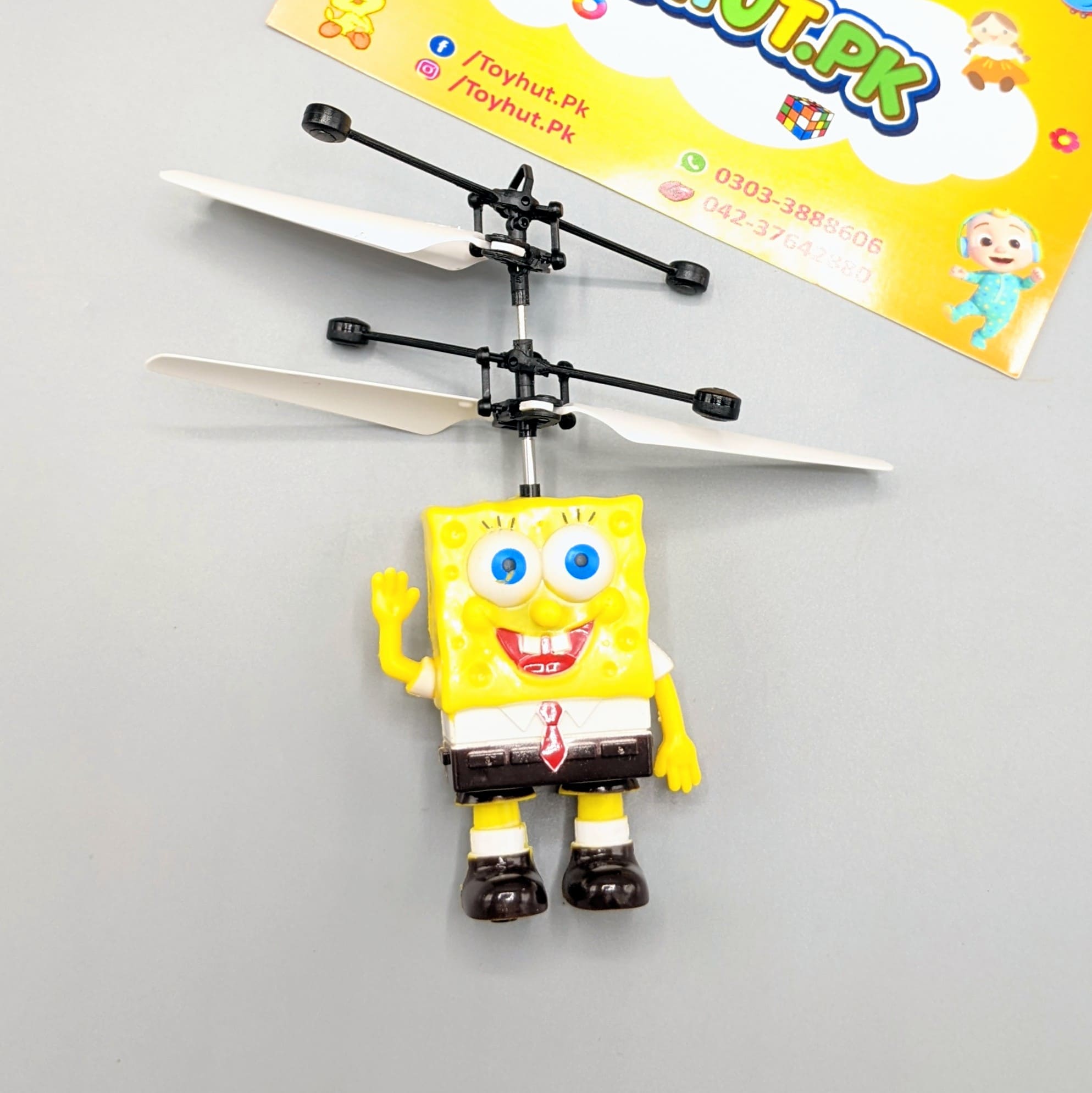 SpongeBob 2 IN 1 Remote Control Flying Figure Toy