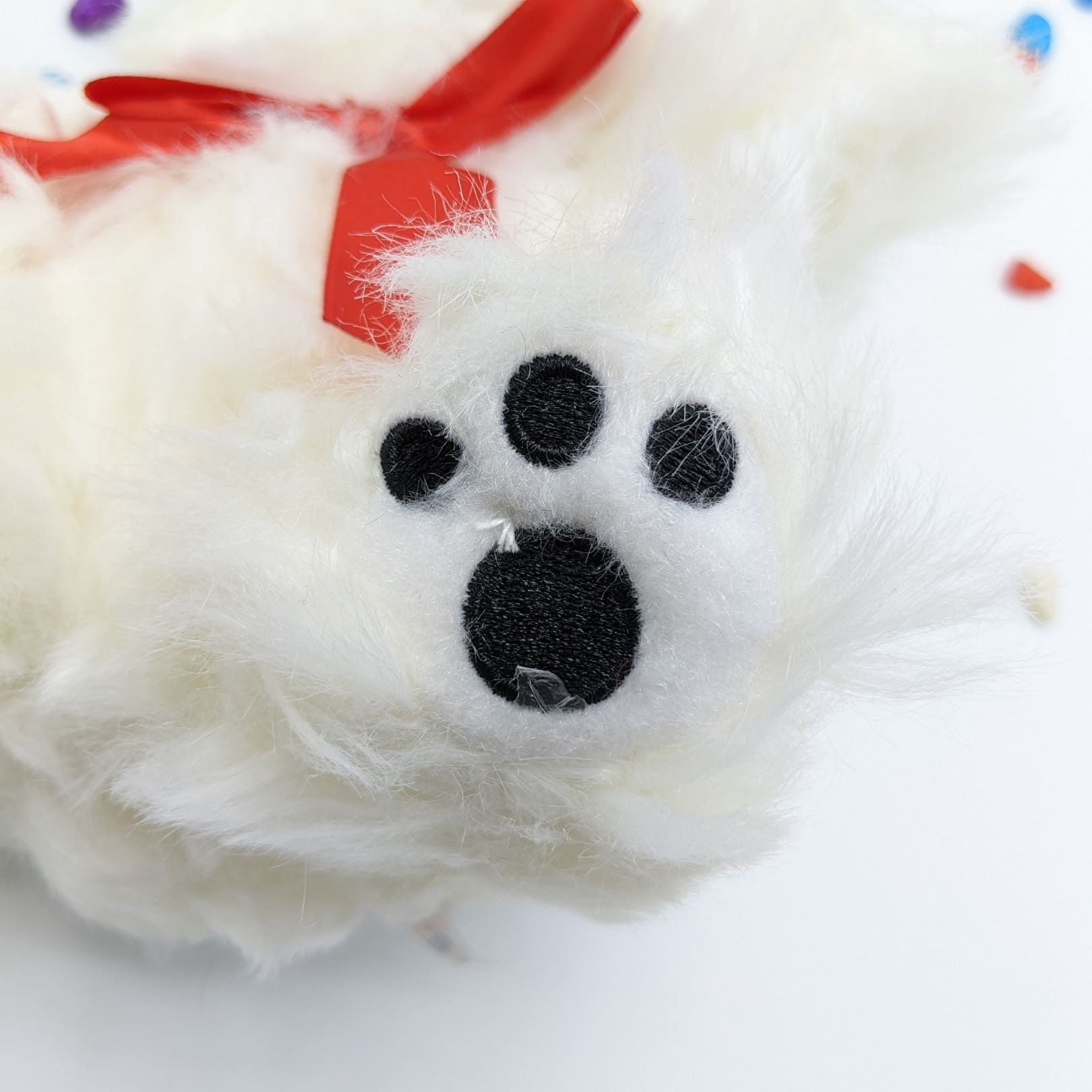 White Dog Small Soft Stuff Toy