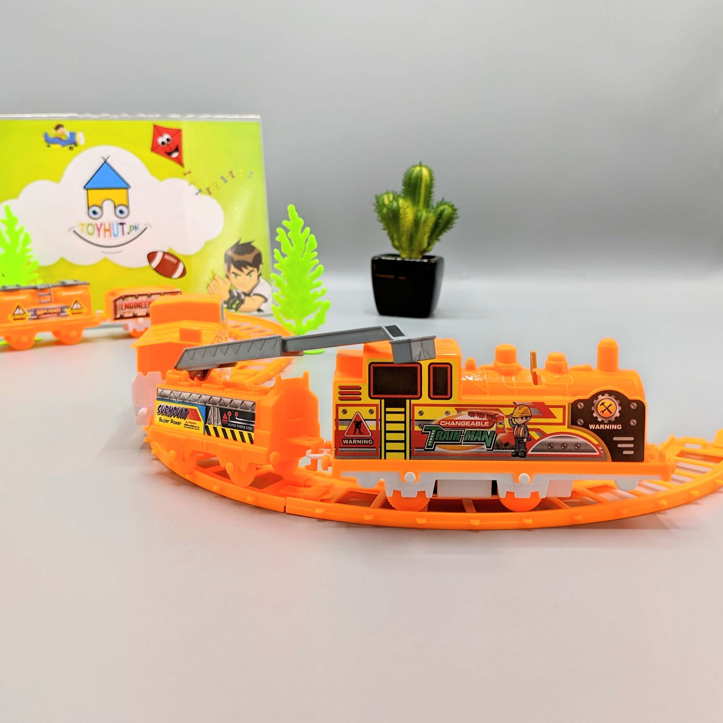 Construction Theme Train Track Set