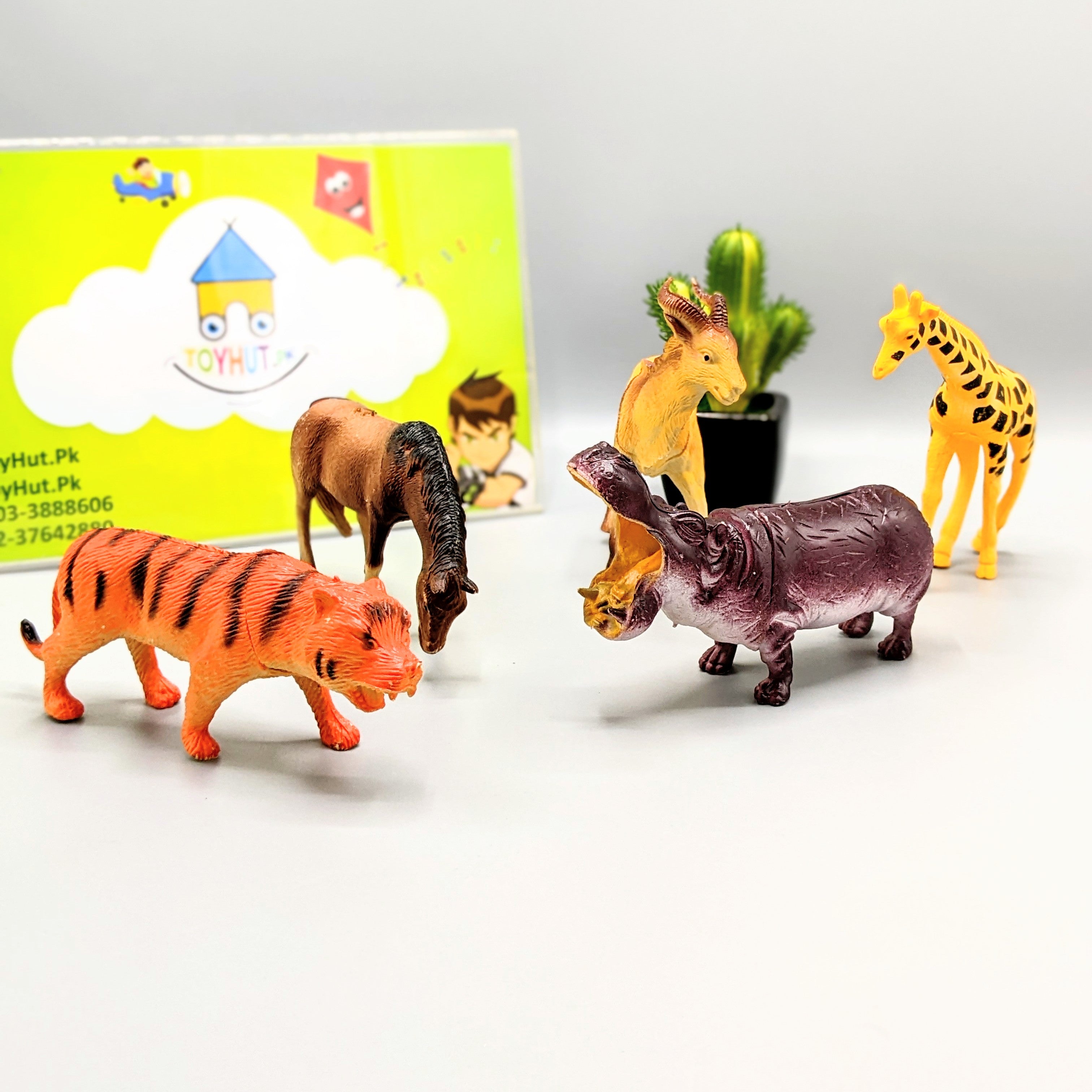 Wild Animal 5 Pcs Zoo Set